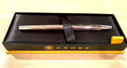 Cross Classic Century Chrome ballpoint pen with Canon 80th Anniversary engraving and presentation box