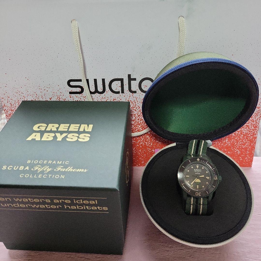 swatch Blancpain x Swatch Green Automatic Men's — Japanese