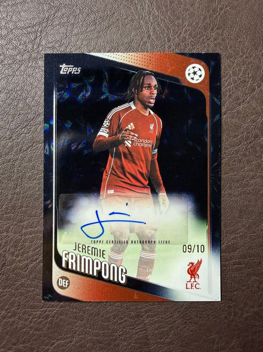 Jeremie Frimpong Autographed Card — 09/10 — Japanese