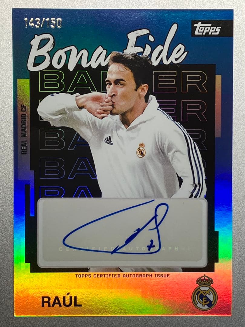 Topps Soccer Raúl Auto — Japanese