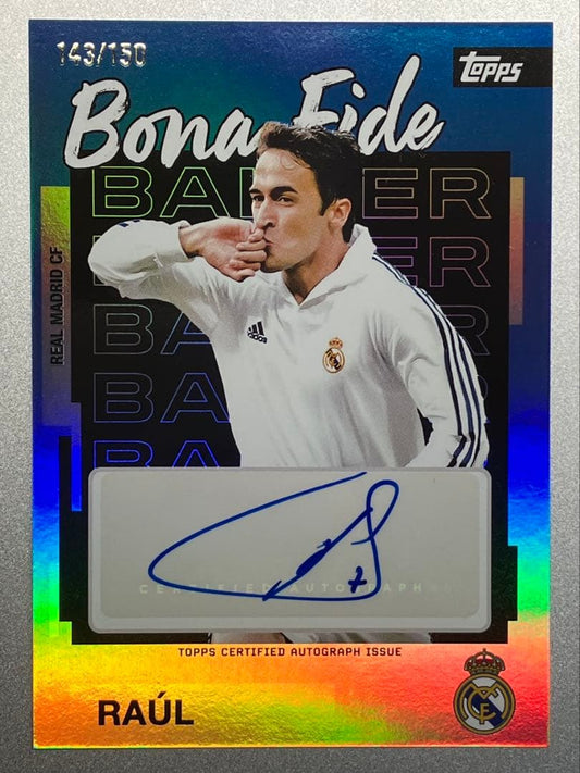 Topps Soccer Raúl Auto — Japanese