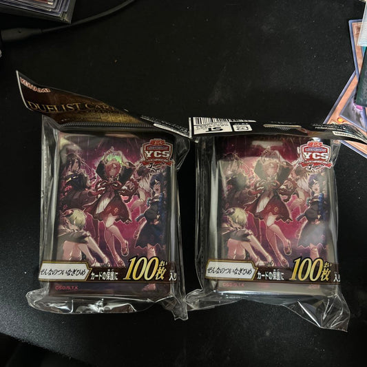 Yu-Gi-Oh Yu-Gi-Oh! Duelist Card Protector Zenna no Tsunagi Hime 2-Set Pack — Japanese