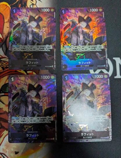 One Piece Lafitte Promo Parallel Premium Card Collection 4 Pieces — Japanese