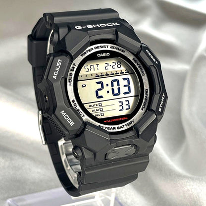 Casio G-Shock GD-010 Carbon Core Watch with black bezel and band, clean condition, Japan import