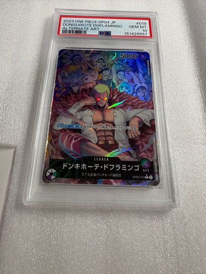 PSA 10 One Piece Donquixote Doflamingo L — OP04-019 — Japanese