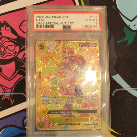 PSA 10 One Piece Nami スペシャルカード — Japanese