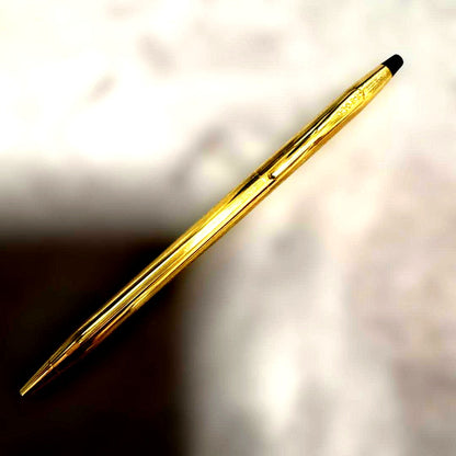 24k Gold PVD Cross Classic Century twist-style ballpoint pen with sleek gold finish