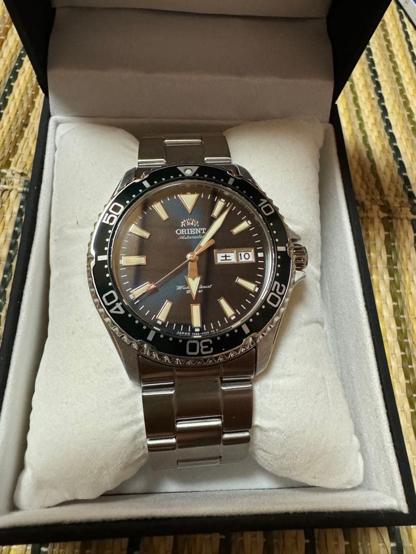 ORIENT Kamasu Green Automatic Men's Watch — Japanese