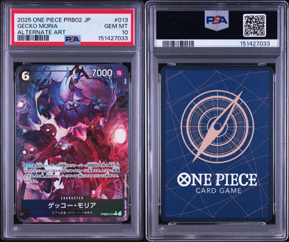 PSA 10 One Piece Gecko Moria — PRB02-013 — Japanese
