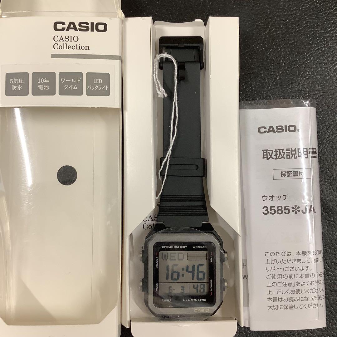 CASIO W-221H-1AJF Digital Men's Watch — Japanese