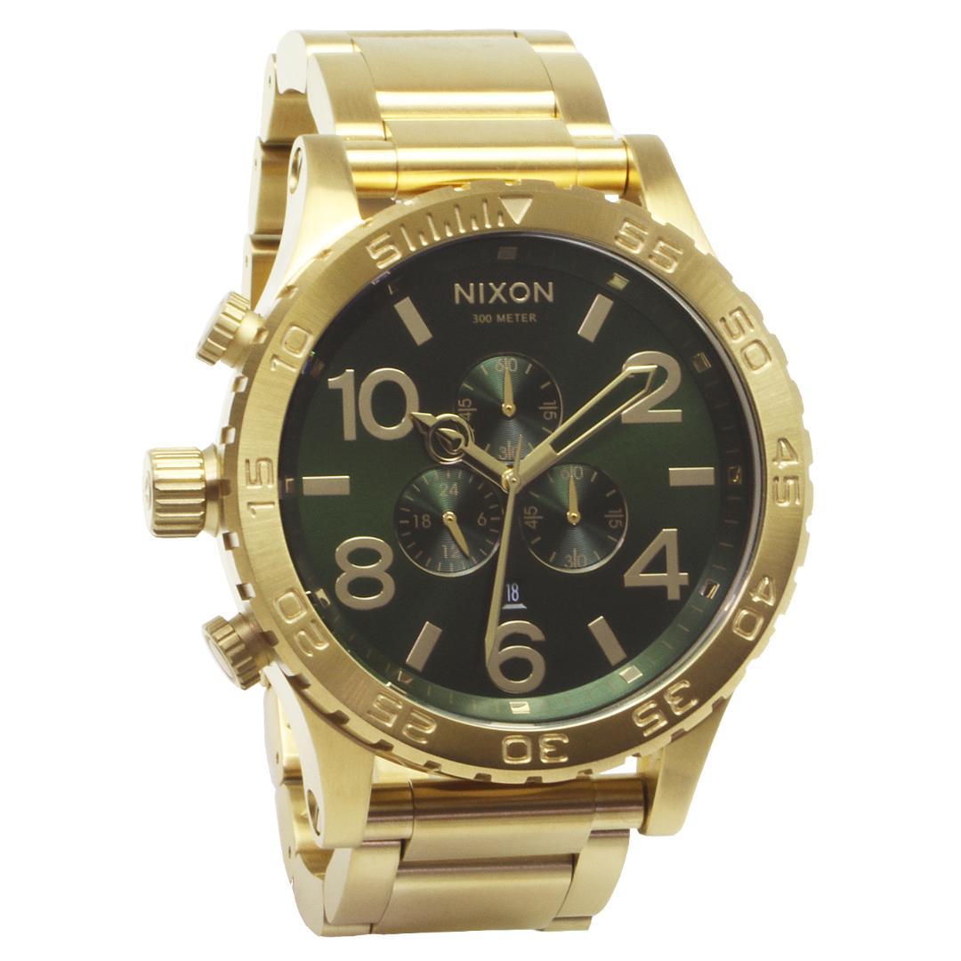 NIXON 51-30 CHRONO Gold/GR Quartz Men's Watch — Japanese