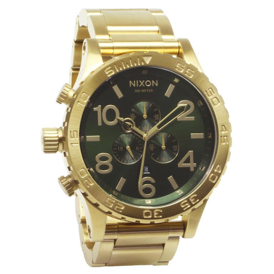 NIXON 51-30 CHRONO Gold/GR Quartz Men's Watch — Japanese