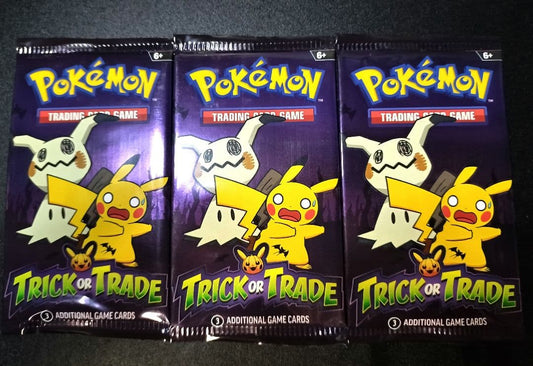 Pokemon Limited Edition Pokémon Card Trick or Trade 3-Pack Pack — Japanese