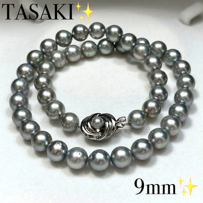 Tasaki Akoya Pearl Necklace for women with 8.5-9.0 mm pearls and 42 cm length