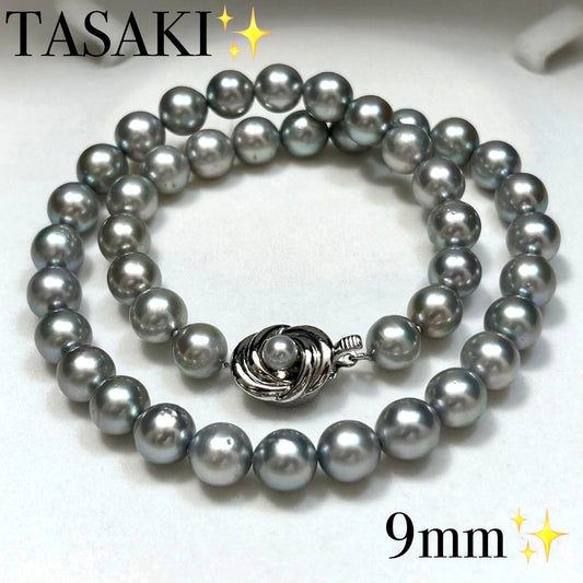 Tasaki Akoya Pearl Necklace for women with 8.5-9.0 mm pearls and 42 cm length