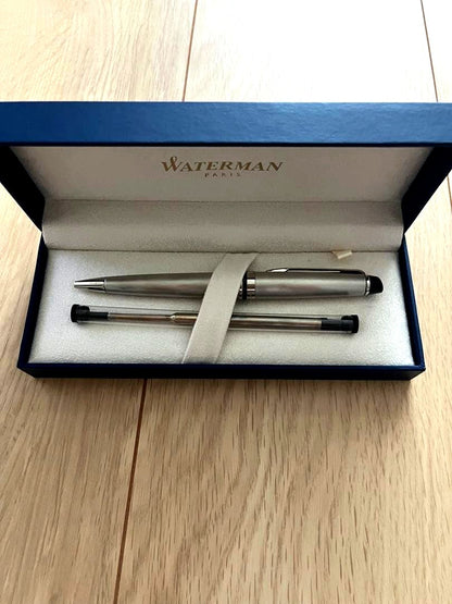 WATERMAN Expert Essential Metallic CT ballpoint pen with metallic finish and clip