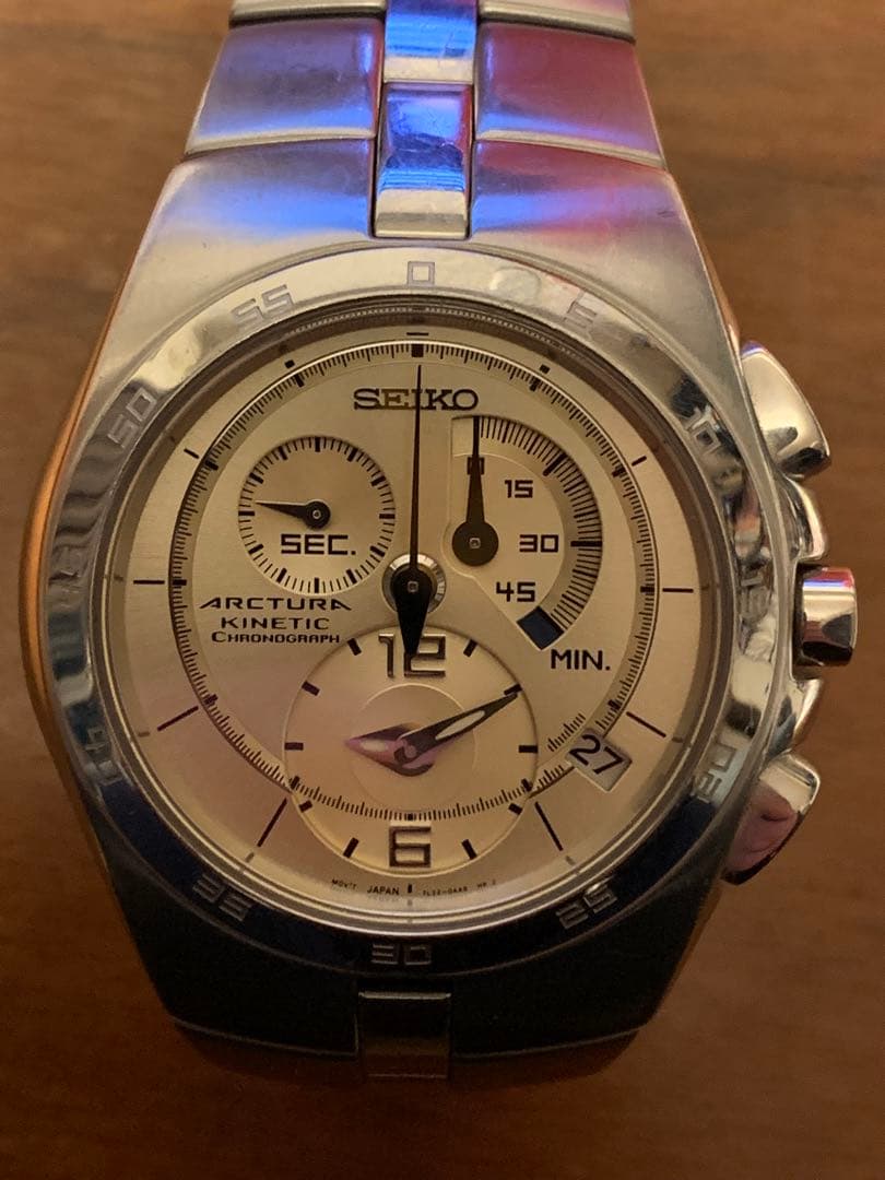 SEIKO ARCTURA KINETIC back skeleton Men's Watch — Japanese