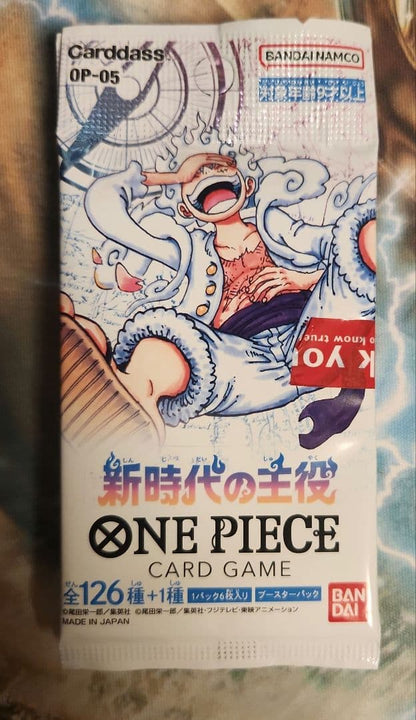 One Piece One Piece Card Game New Era of Main Characters OP-05 5 Pack Pack — The Main Player of the New Era (OP-05) OP-05 — Japanese