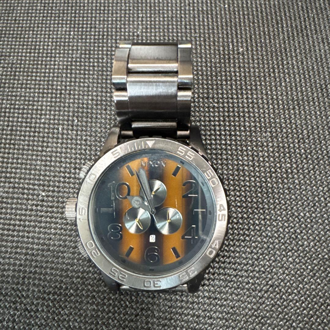 NIXON Chronograph Gunmetal Men's Watch — Japanese
