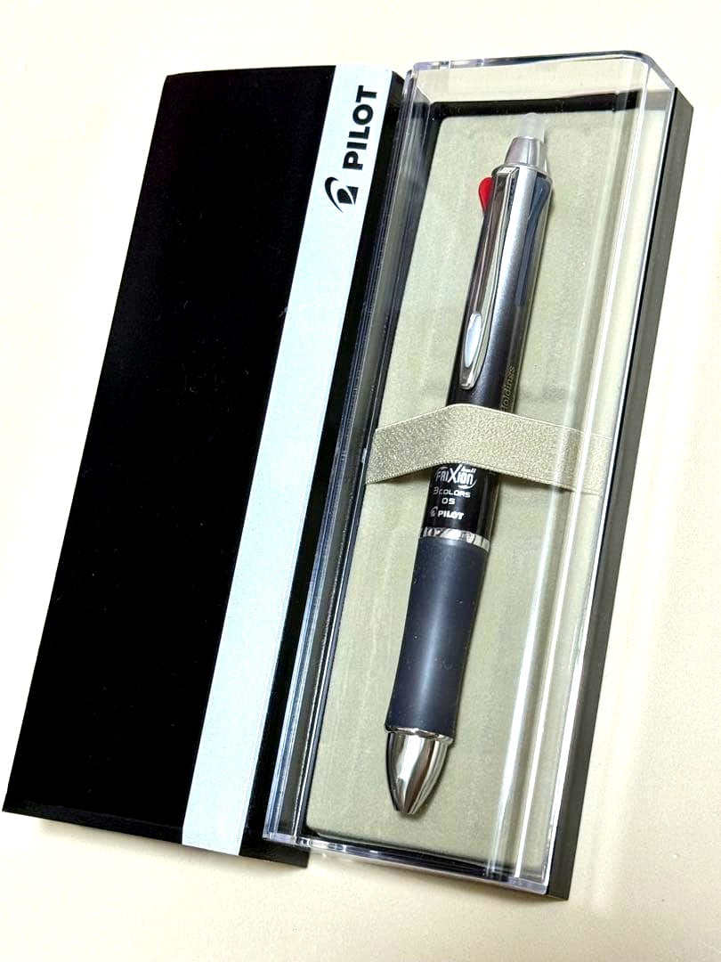Pilot Multi-Function black metal ballpoint pen with special marking shown