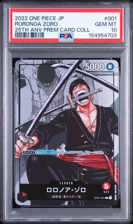 PSA 10 One Piece Zoro L — Japanese