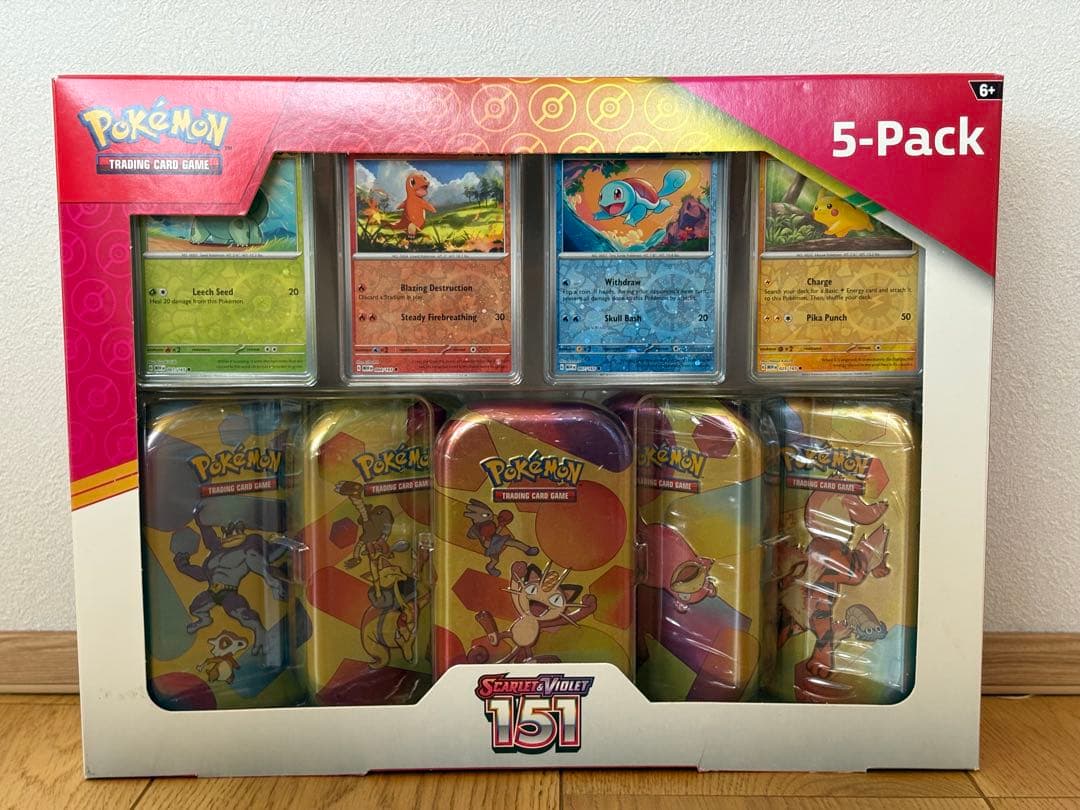 Pokemon Costco Pokémon Card Scarlet Violet 151 Tin Can 5 Packs Box — Japanese