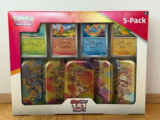 Pokemon Costco Pokémon Card Scarlet Violet 151 Tin Can 5 Packs Box — Japanese