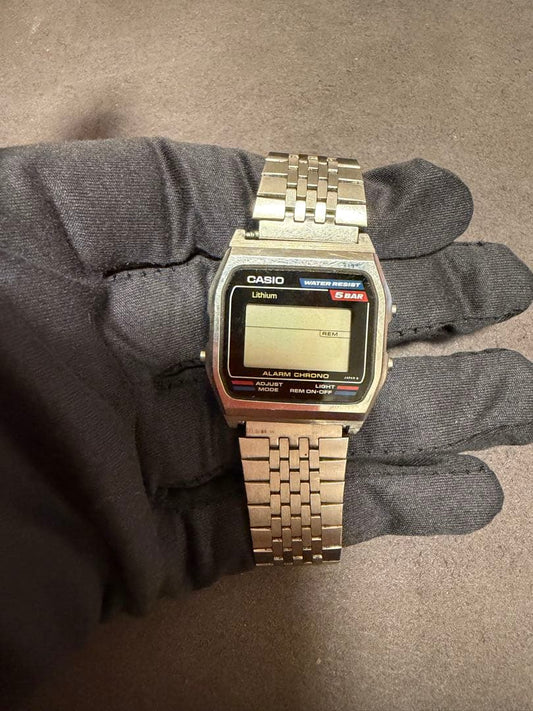 CASIO ALARM CHRONO 5BAR Digital Men's Watch — Japanese