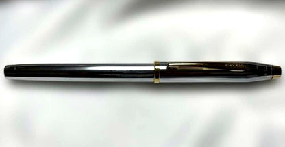 Cross Townsend Rollerball Pen with pure chrome finish and thick barrel, Japan import