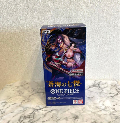 One Piece One Piece Card Game Blue Sea's Seven Warlords Newly Purchased Box Tape Cut Box — Japanese