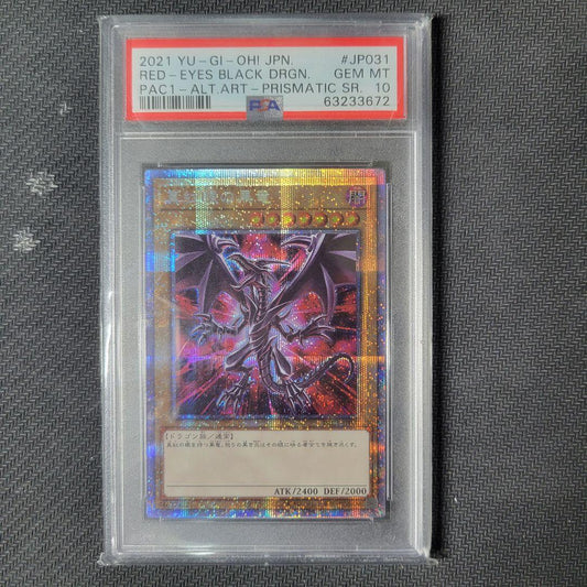 PSA 10 Yu-Gi-Oh Red-Eyes Black Dragon — Japanese