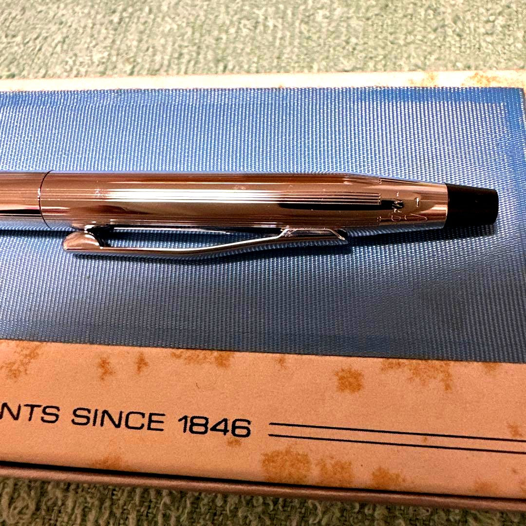 Cross Ballpoint Pen Model 18 with silver-colored metal body and simple refined design
