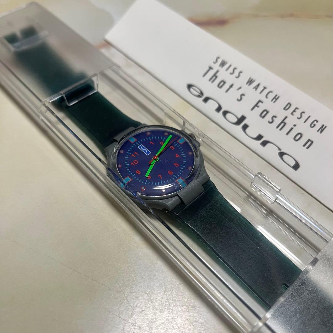 swatch Endura 1990s Green Quartz Men's — Japanese