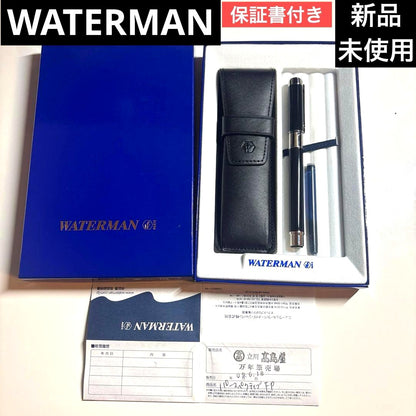 Waterman Perspective CT Black fountain pen with silver accents and lacquered metal body