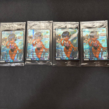 Duel Masters Zan Hidden Blue-Head Dragon Baiken Shin Art Version Unopened 4-Pack Set Baiken — Japanese