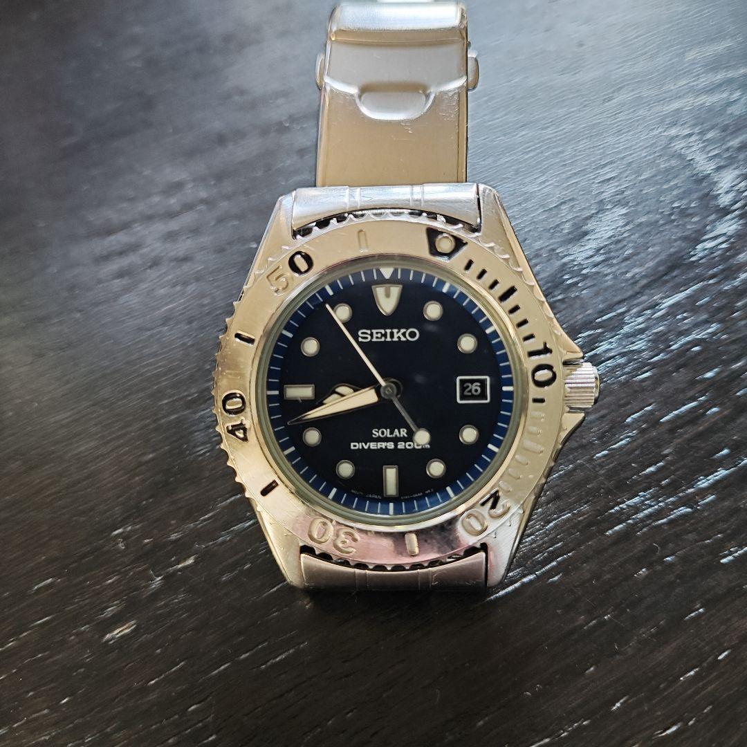 SEIKO N035 Solar Men's Watch — Japanese