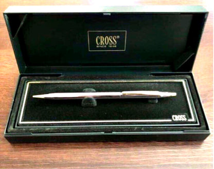 新品 Cross 0.5mm mechanical pencil with gold brass body and twist mechanism