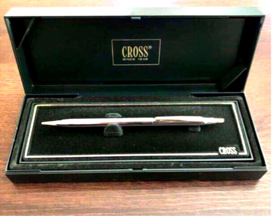 新品 Cross 0.5mm mechanical pencil with gold brass body and twist mechanism