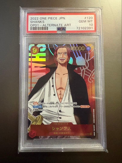 PSA 10 One Piece Shanks SEC — OP01-120 — Japanese