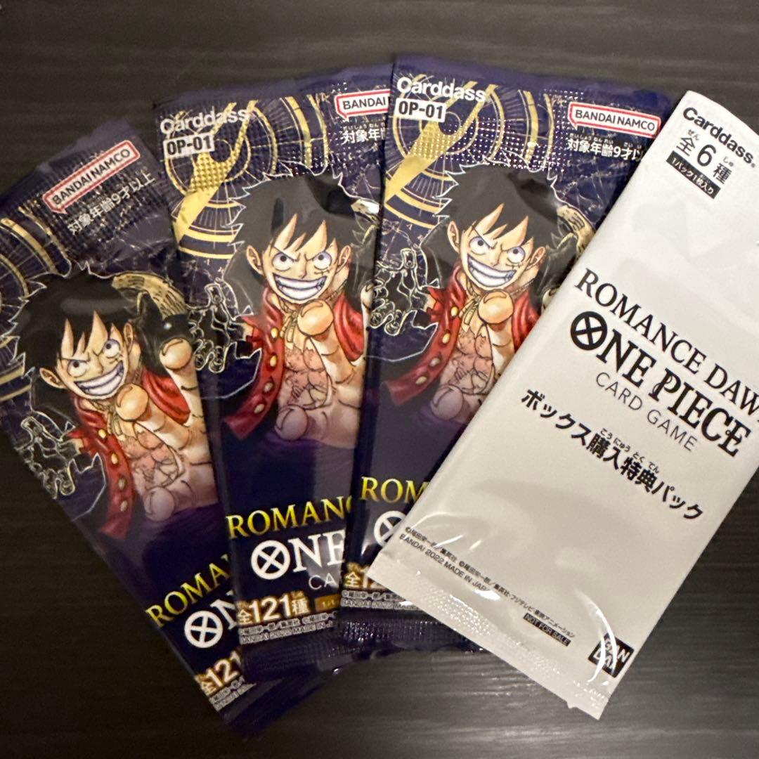 One Piece One Piece Card ROMANCE DAWN unopened pack set Pack — Japanese
