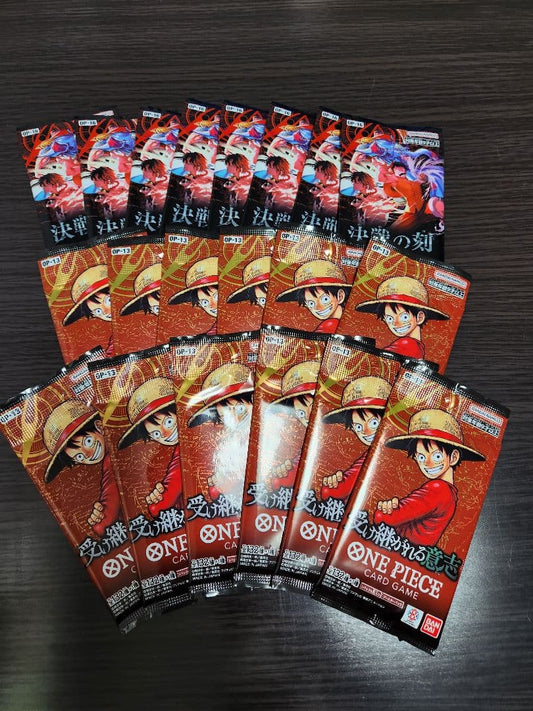 One Piece One Piece: The Battle of the Decisive Moment 8P / The Will That Is Passed Down 1 Pack P — Japanese