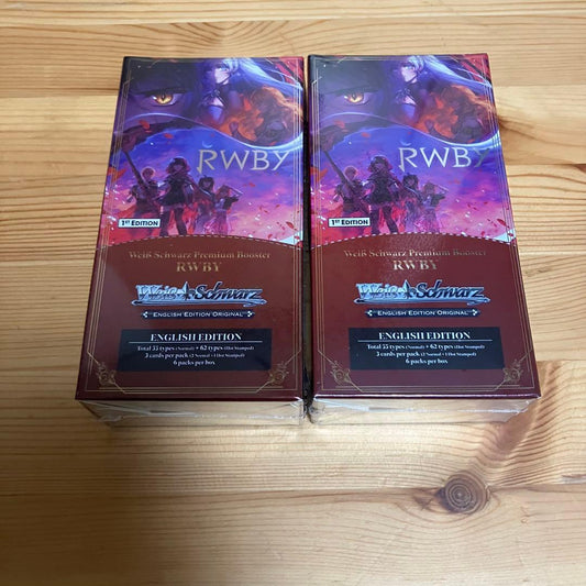 Weiss Schwarz RWBY Weiss Schnee Premium Booster Box 2pcs Box — Japanese