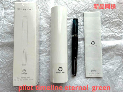 PILOT TIMELINE Eternal Green fountain pen model BTL-5SR-ETG shown in elegant green color