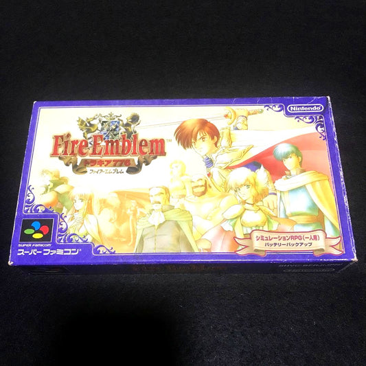 Fire Emblem Trhakia 776 Package Version for SNES with original Japanese RPG box