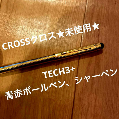 Cross No.48 ballpoint pen and pencil set with red and blue oil-based ink, unused condition with minor scratches