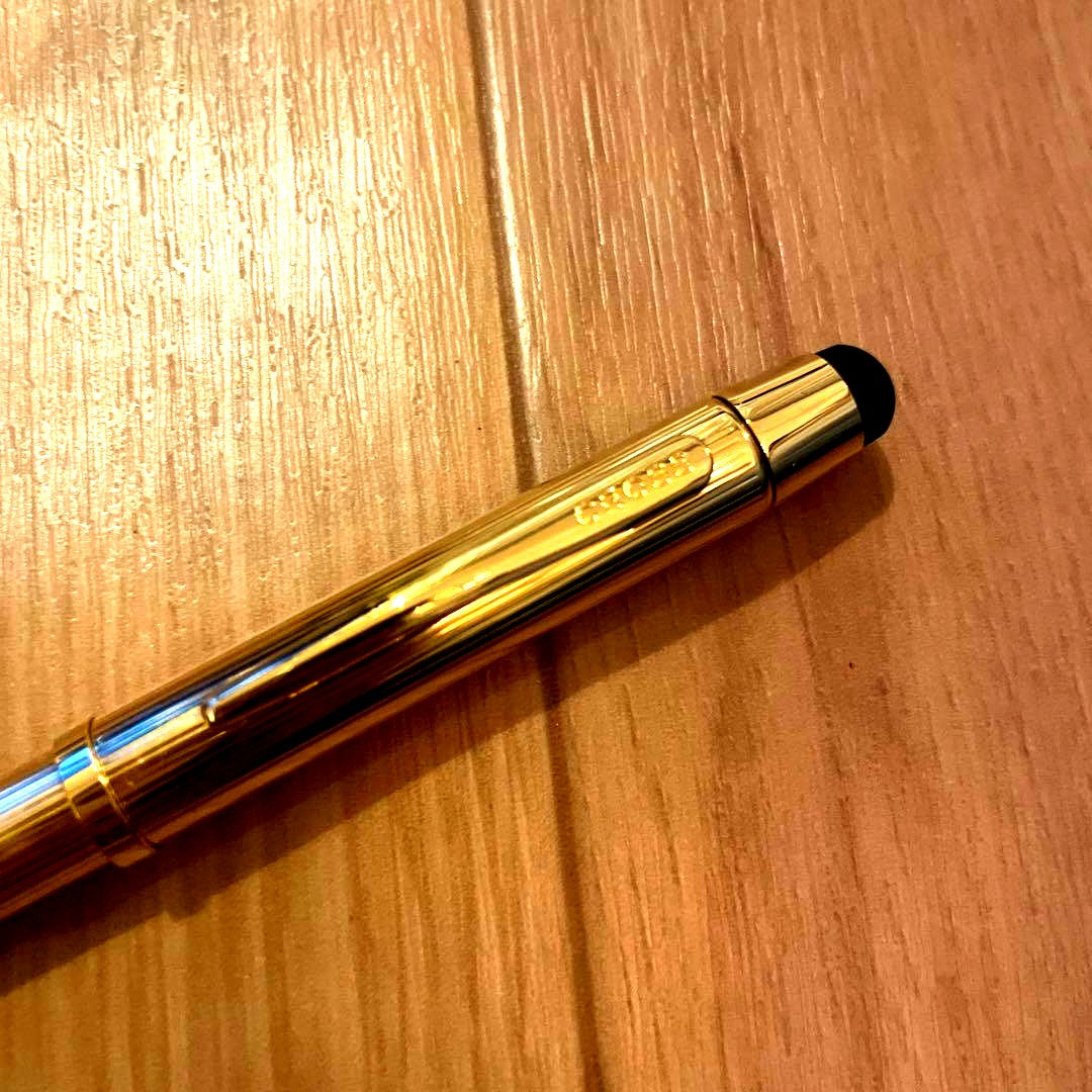 Cross Ballpoint Pen No.48 by Sheaffer Japan Import with black ink, showing minor scratches