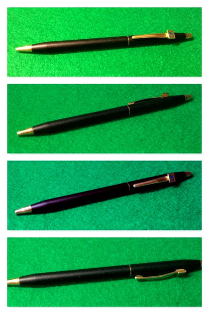 Cross Classic Century N2502 black ballpoint pen with satin finish and gold-plated accents, logo on clip