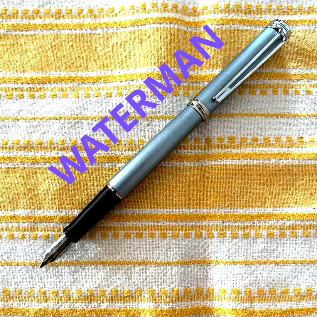 Waterman Harmony Glaisier Blue medium fountain pen with stainless steel 23K plated nib in a slim chic design