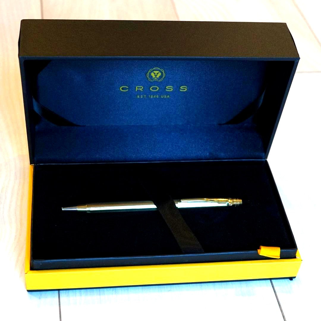 Cross Classic Century 10k gold plated ballpoint pen model N4502③ with twist mechanism and black ink