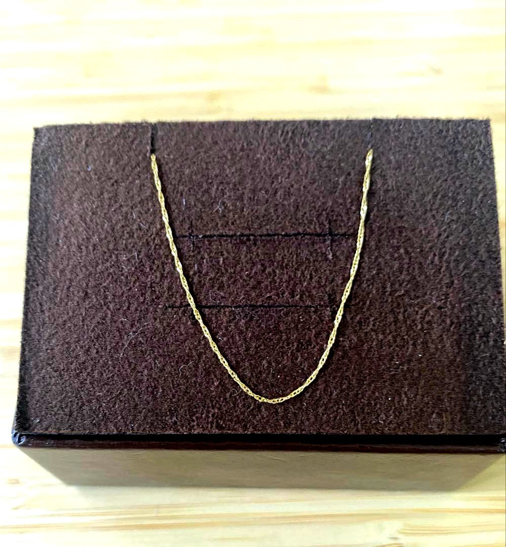 Agaat K18 gold chain necklace 50 centimeters long made of 18 karat gold
